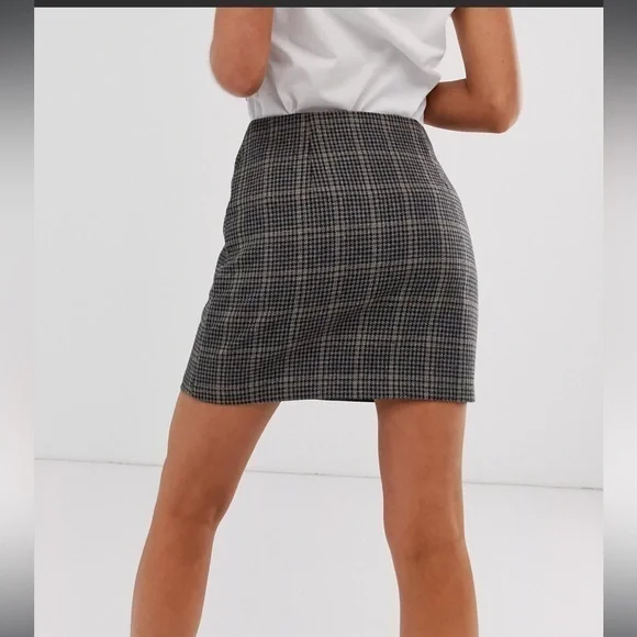 Brave Soul London Bailey Mini Skirt Checker - Picture 3 of 6
